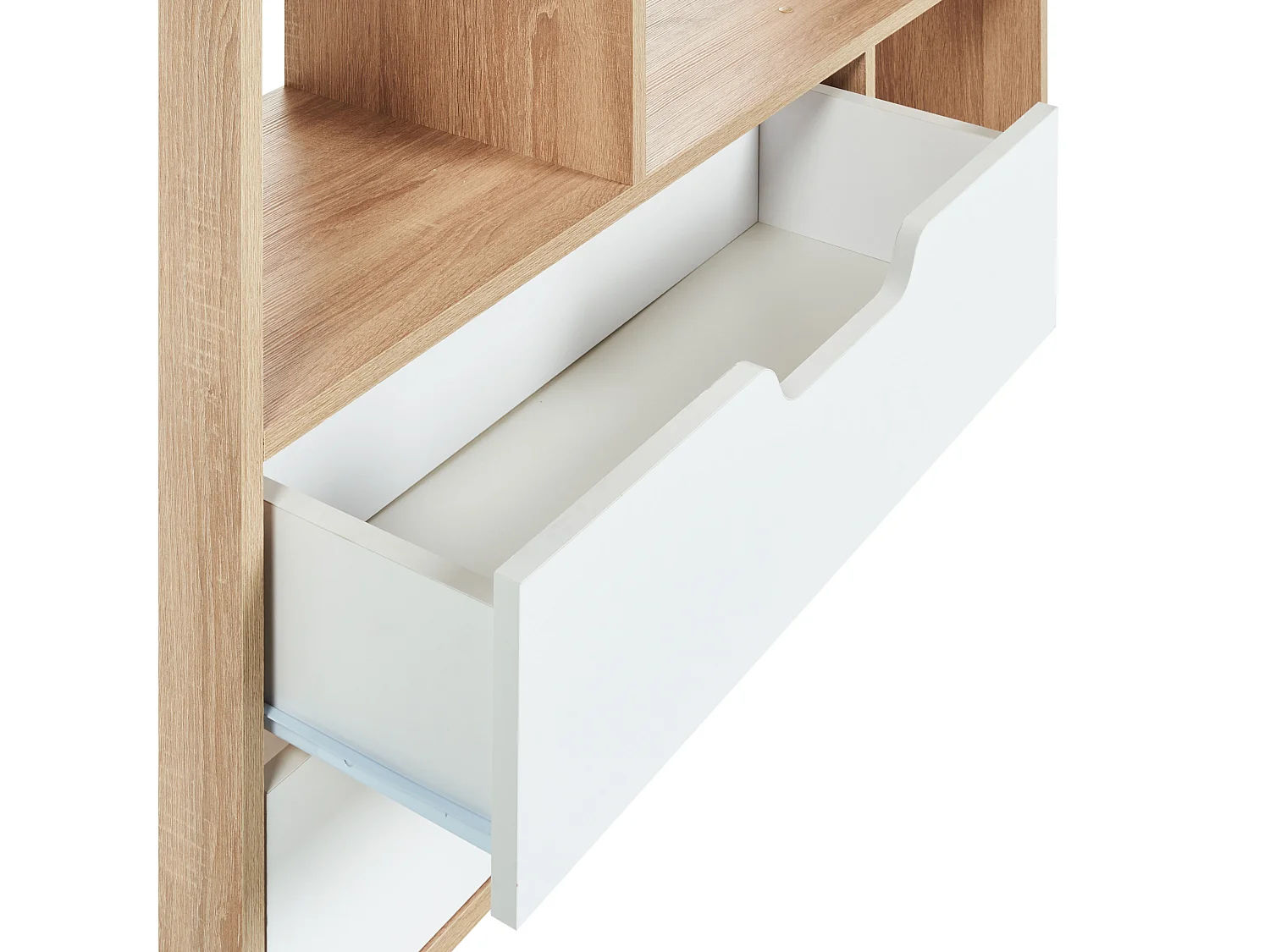 Bücherschrank WADENA 185 cm Braun / Weiss