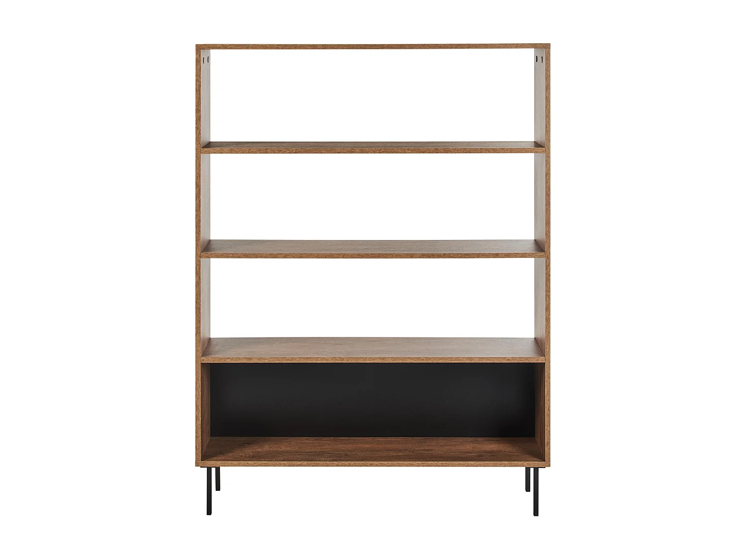 Libreria a 4 ripiani NANTON Legno 140 cm Marrone scuro