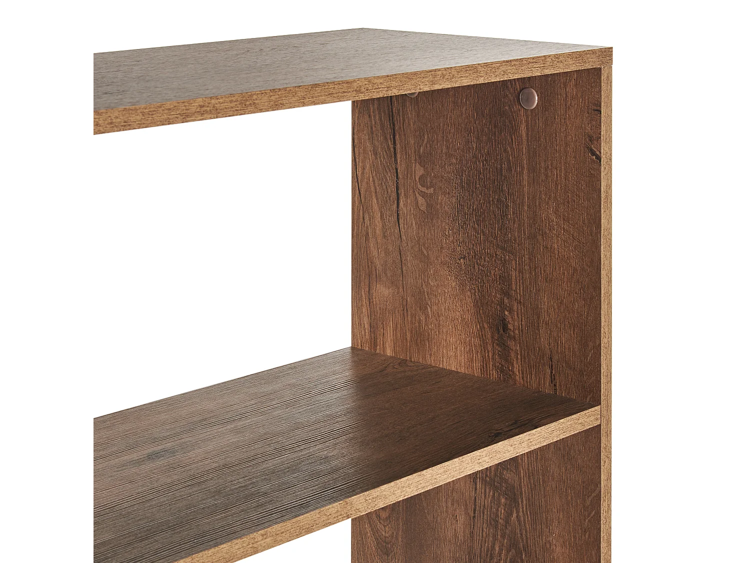 Libreria a 4 ripiani NANTON Legno 140 cm Marrone scuro