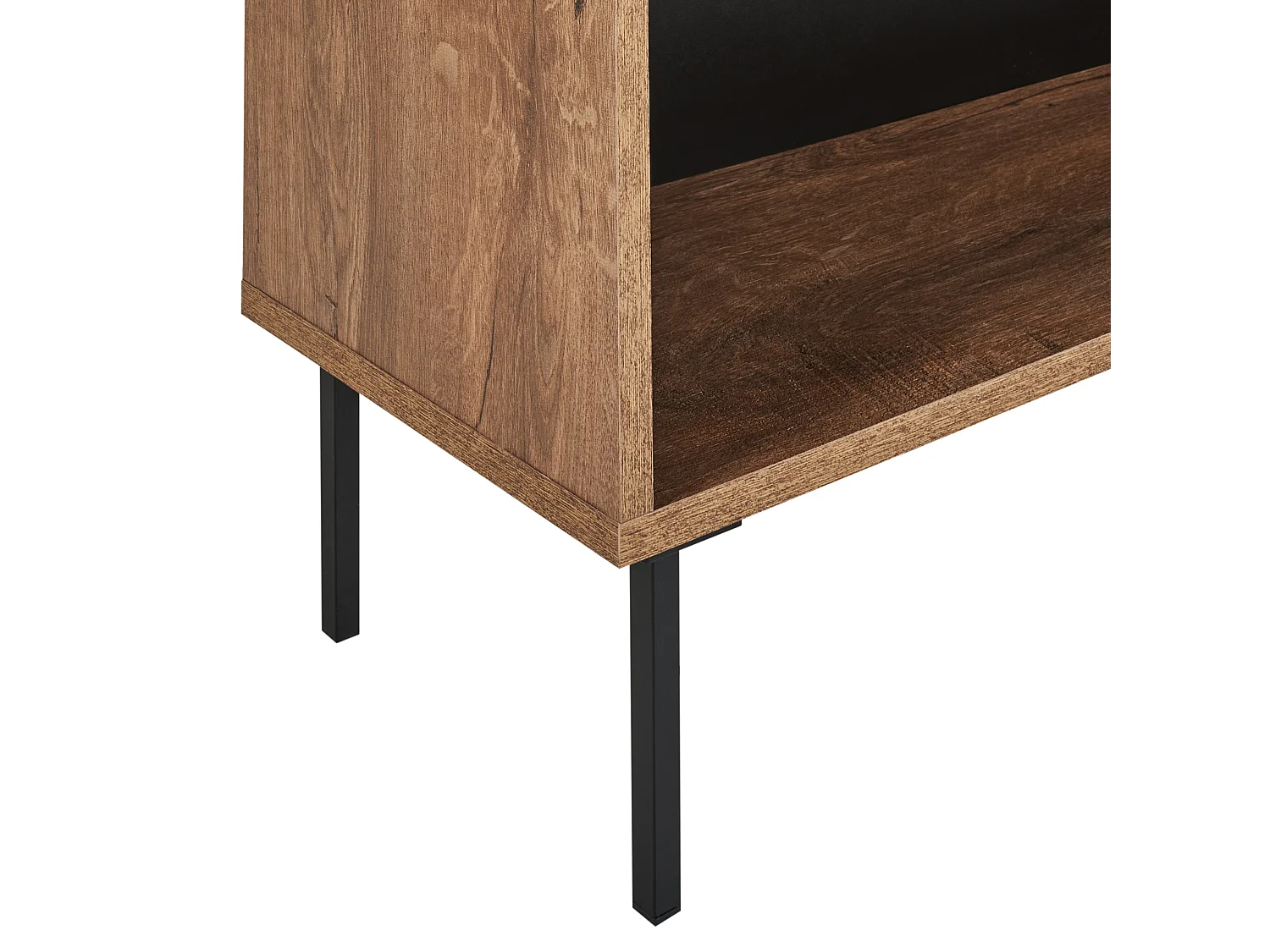Libreria a 4 ripiani NANTON Legno 140 cm Marrone scuro
