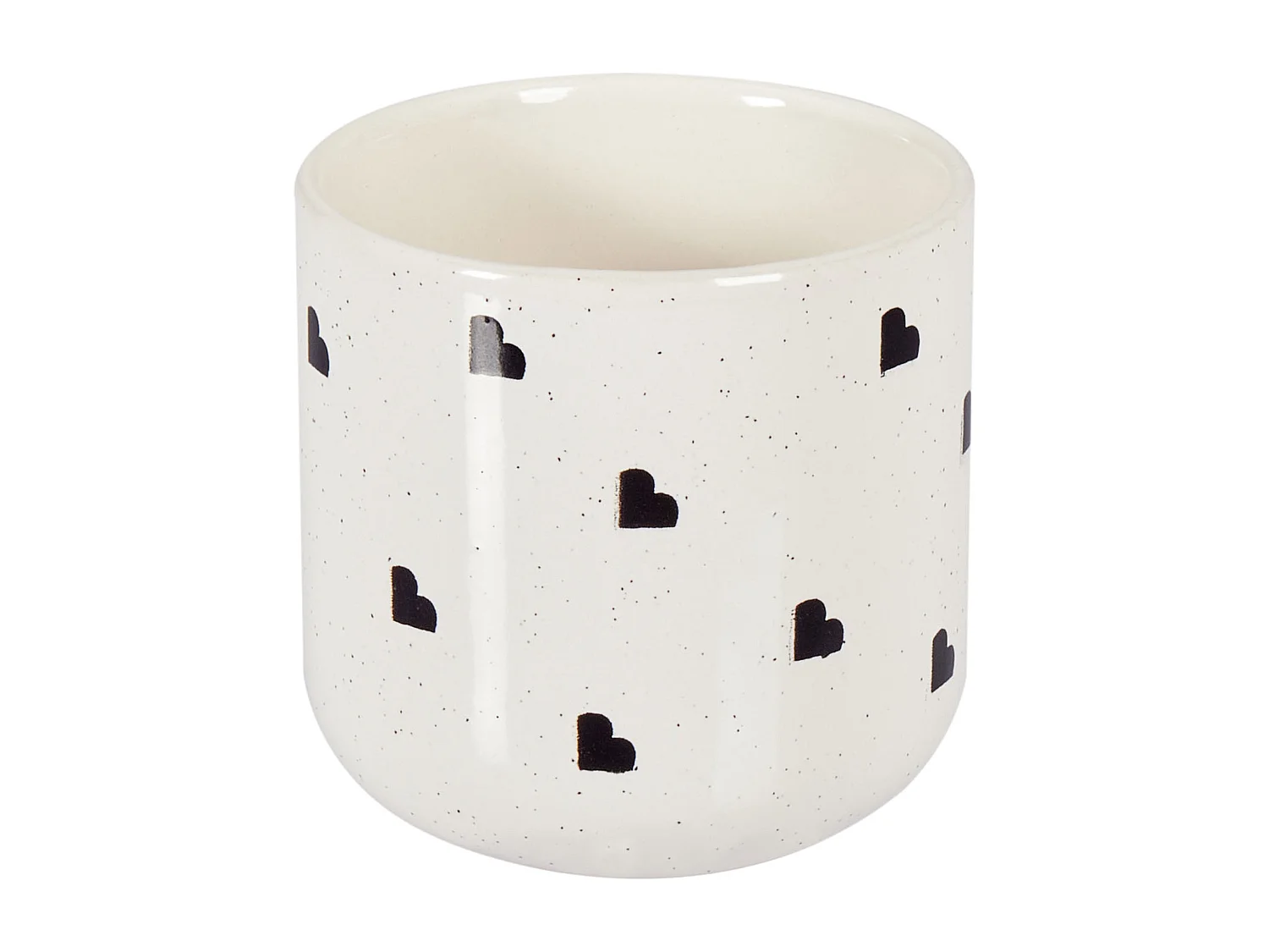 Set de 4 mugs ANNISE Grès Blanc cassé