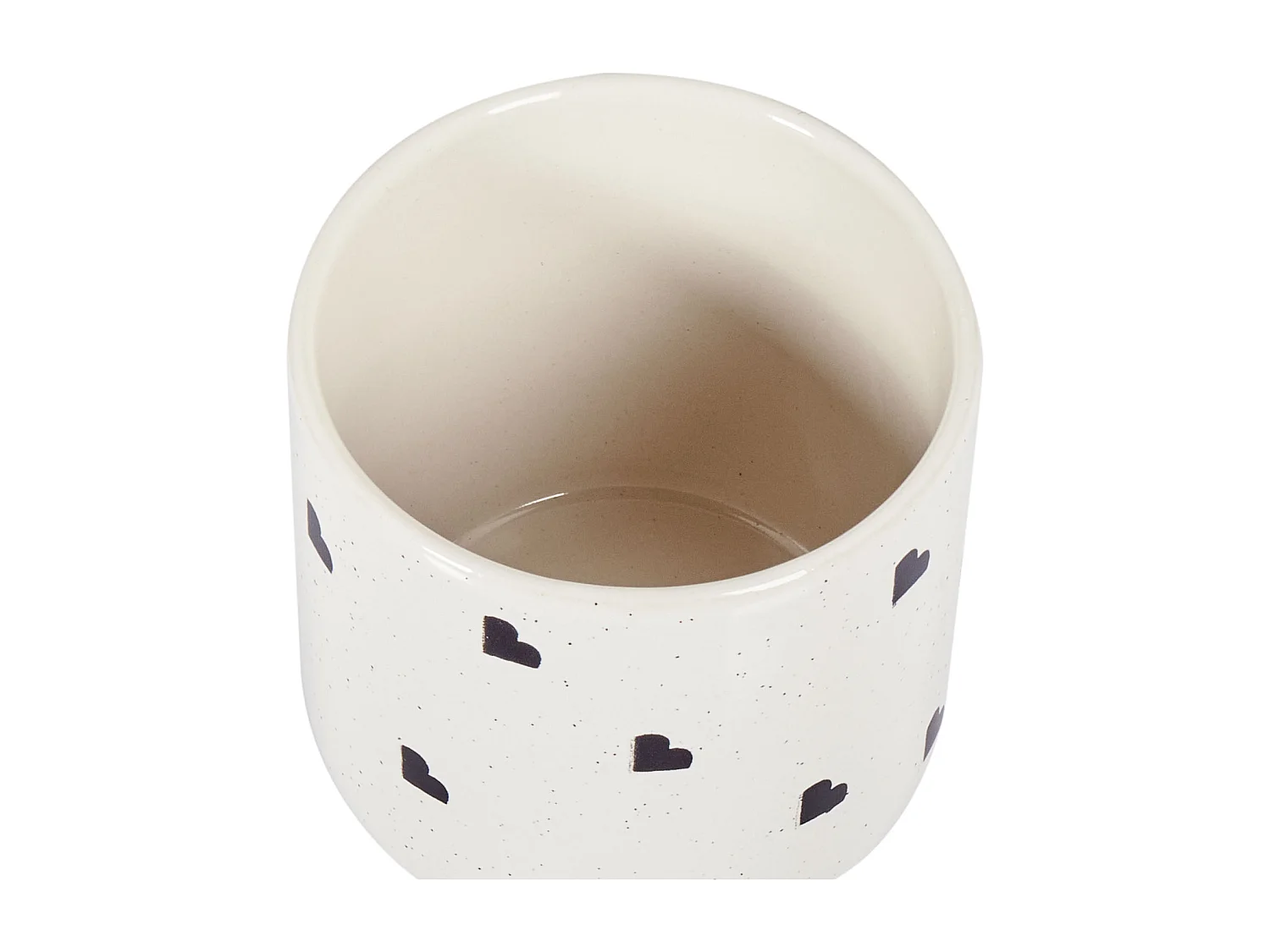 Set de 4 mugs ANNISE Grès Blanc cassé