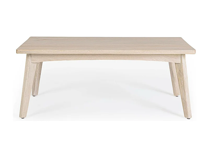 Table de basse rectangulaire en bois blanchi L115 - SHANNA