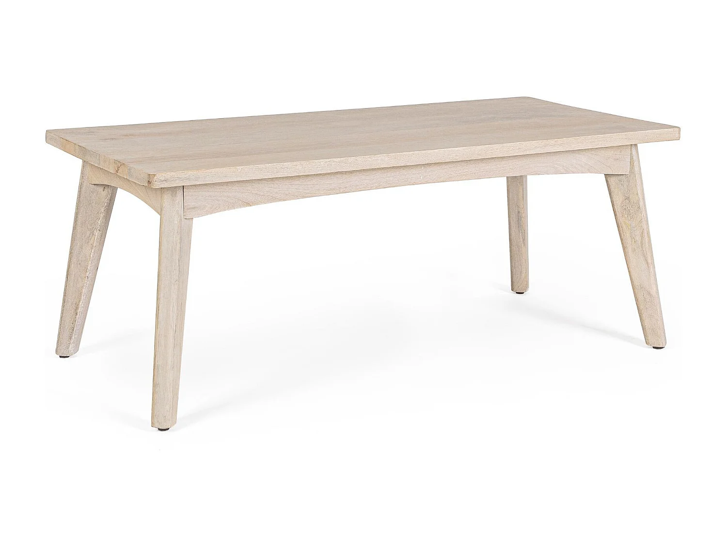 Table de basse rectangulaire en bois blanchi L115 - SHANNA