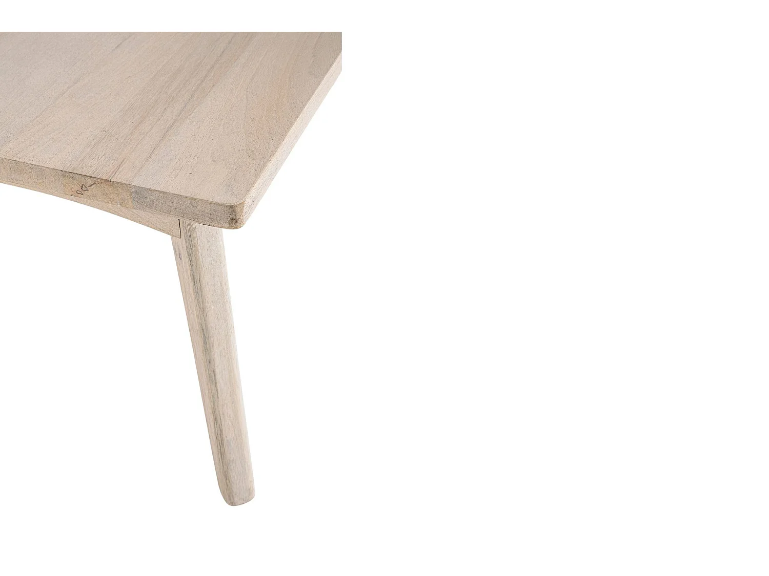 Table de basse rectangulaire en bois blanchi L115 - SHANNA