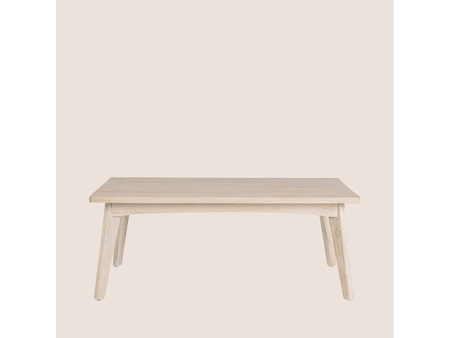 Table de basse rectangulaire en bois blanchi L115 - SHANNA