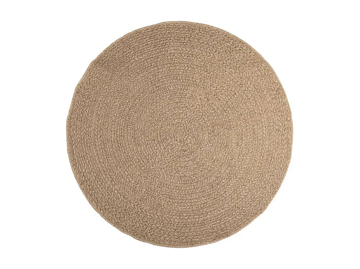Ronde jute tapijt van 160 cm voor binnen en buiten