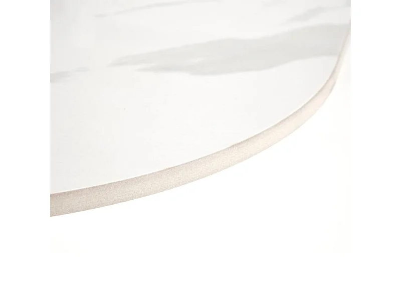 Tavolino quadrato 80cm - look marmo bianco - Isla