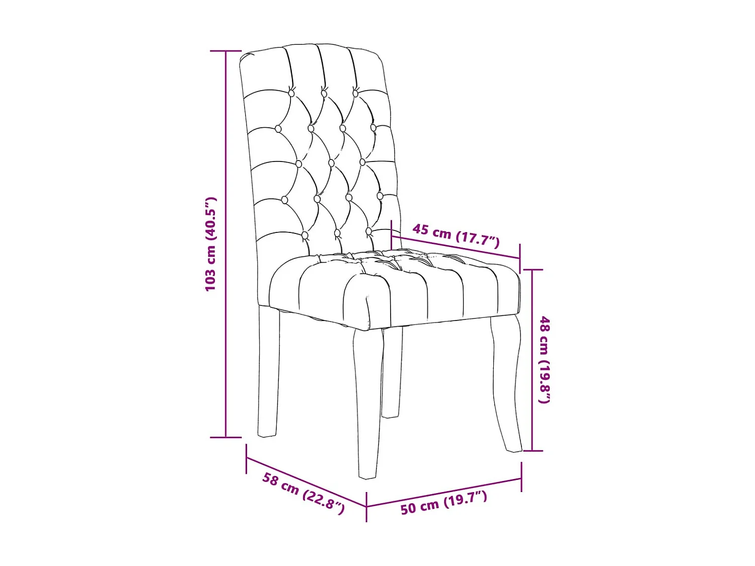 Sillas de comedor 4 unidades tela con apariencia de lino beige