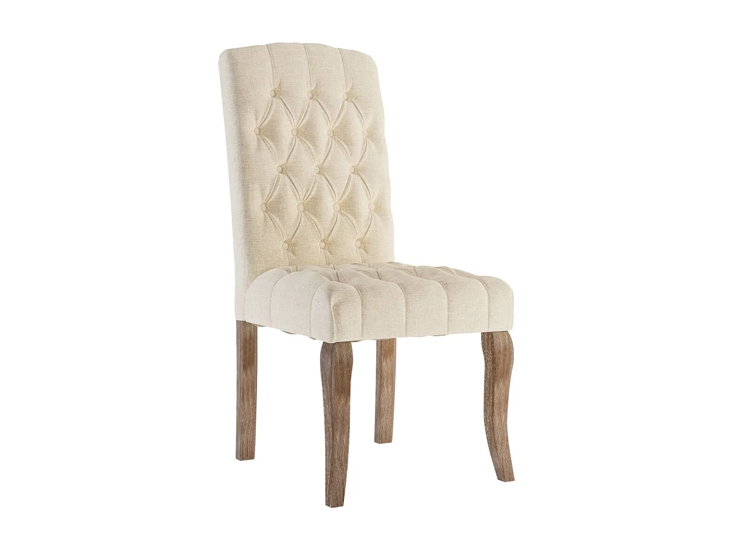 Sillas de comedor 4 unidades tela con apariencia de lino beige