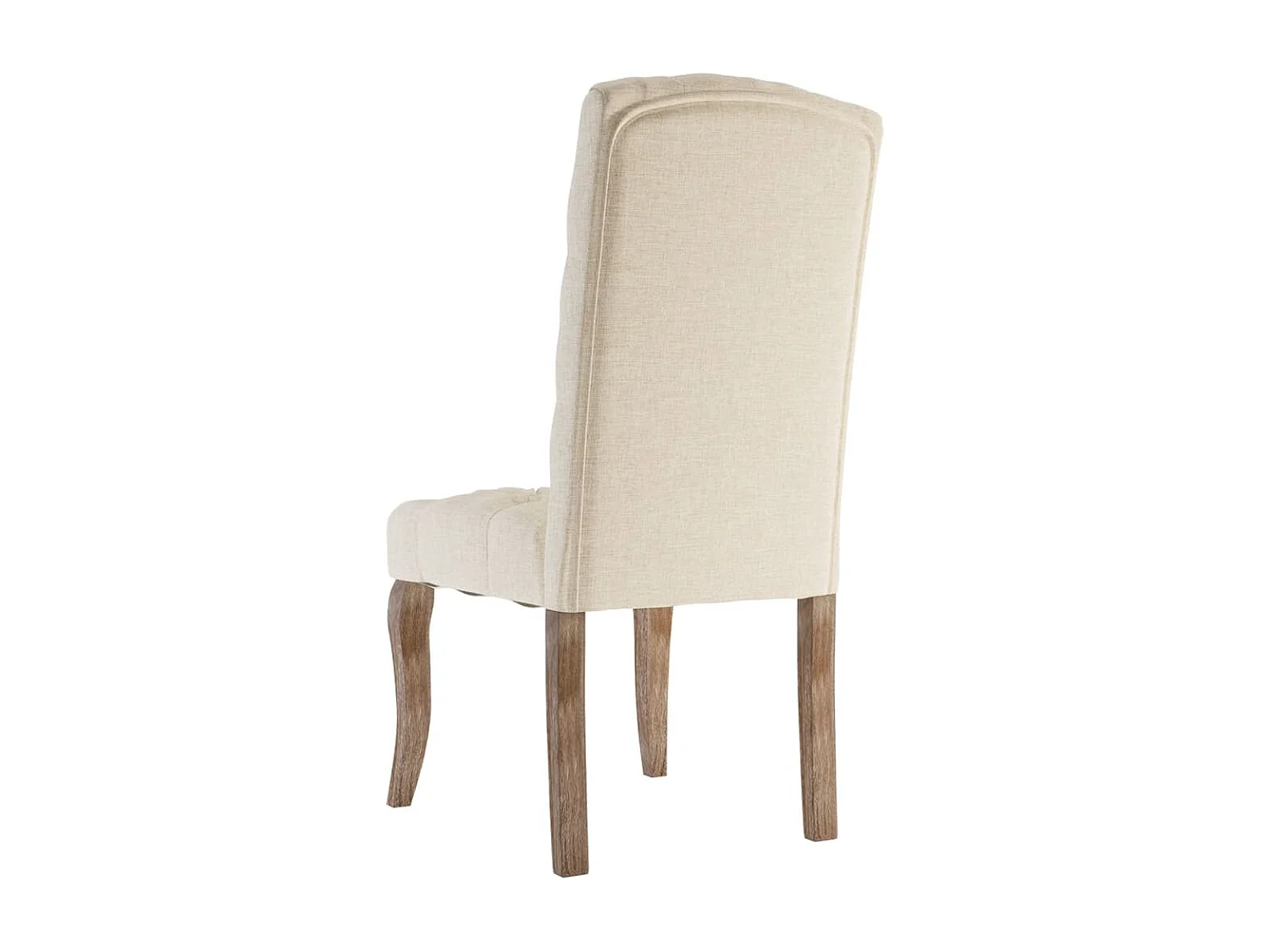 Chaises à manger lot de 4 beige tissu à l'aspect de lin