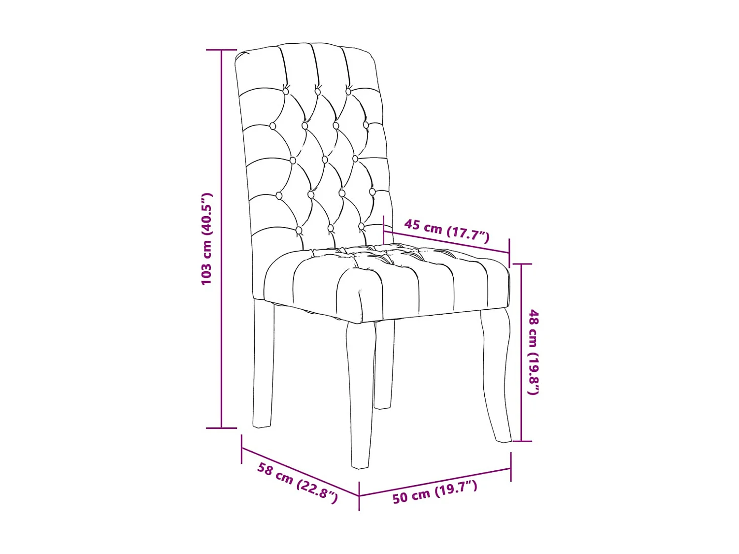 Sillas de comedor 6 unidades tela con apariencia de lino beige