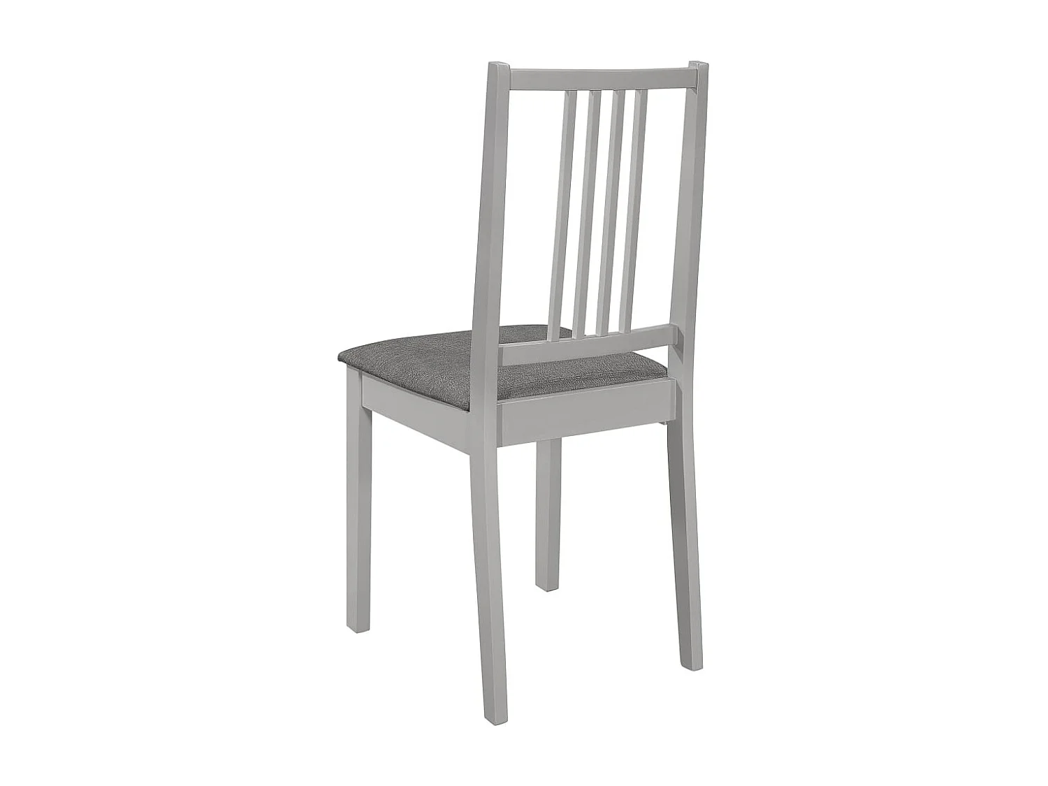 Cadeiras de jantar com almofadões 2 pcs madeira maciça cinzento