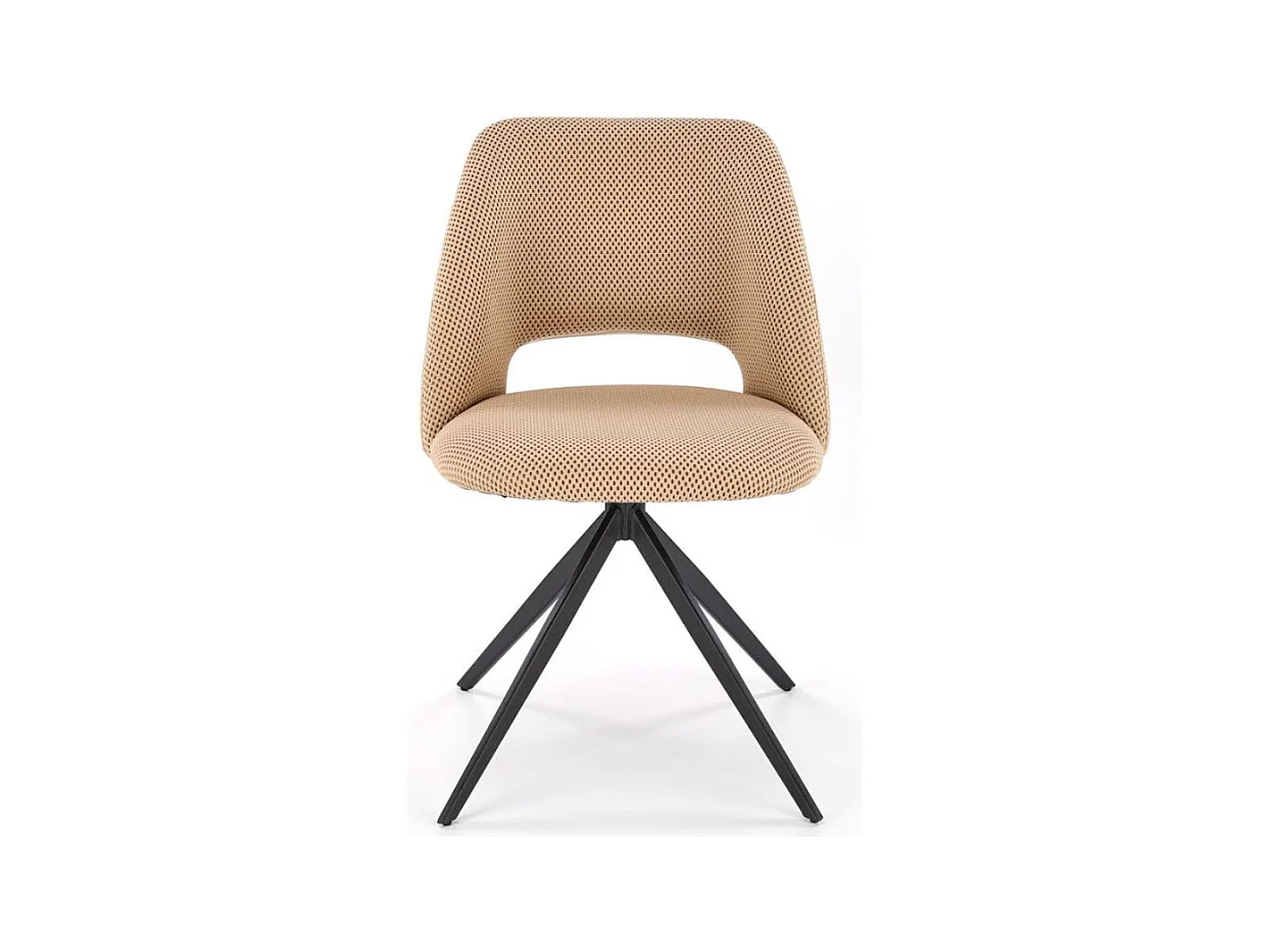 Chaise design beige pivotante a 180° Danilo