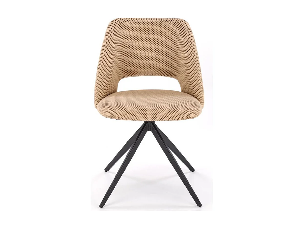 Chaise design beige pivotante a 180° Danilo