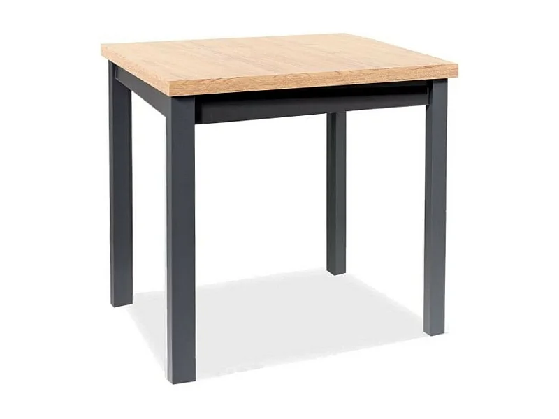 Tavolo da cucina nero e rovere 90 x 65 cm Loka