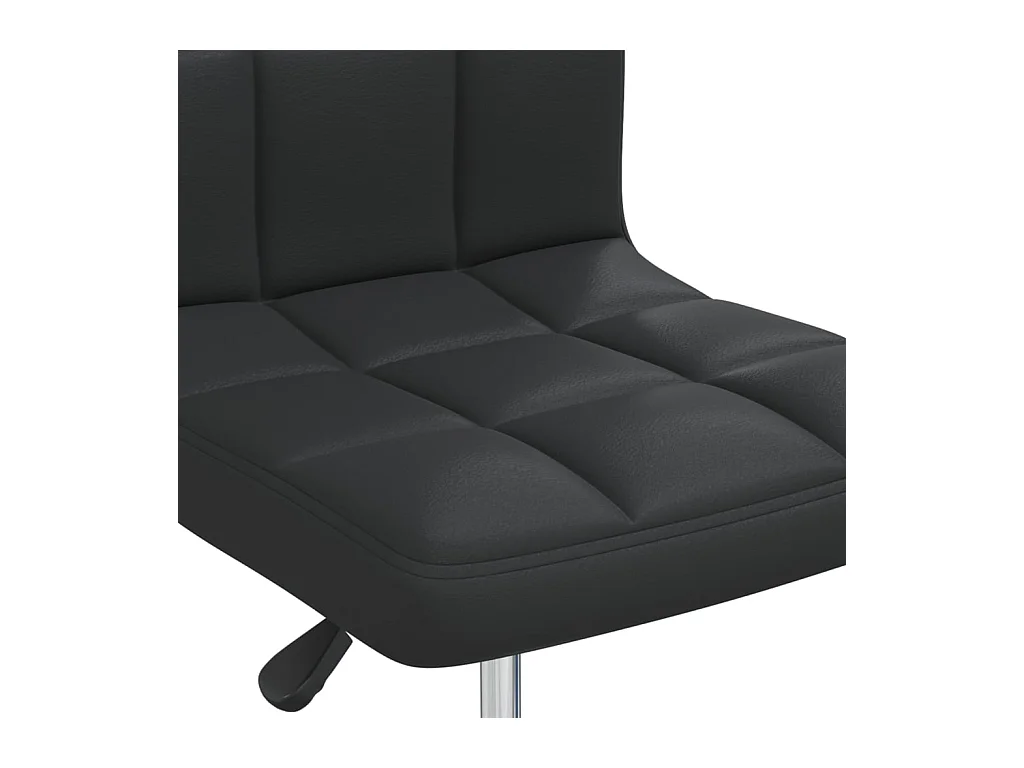 Sillas de comedor 2 unidades cuero sintético negro