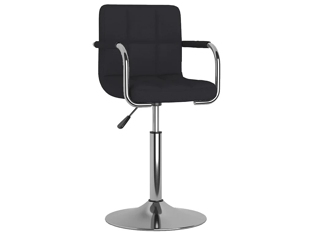 Chaise de salle à manger Tissu Noir
