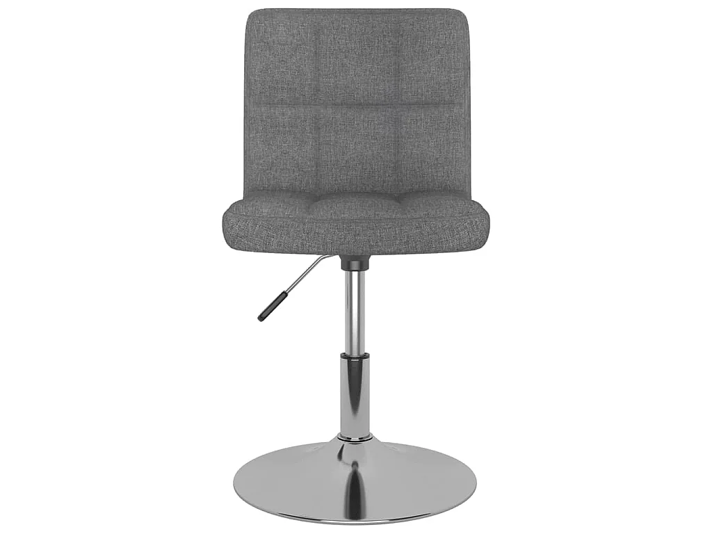 Chaises pivotantes à manger lot de 2 gris clair tissu