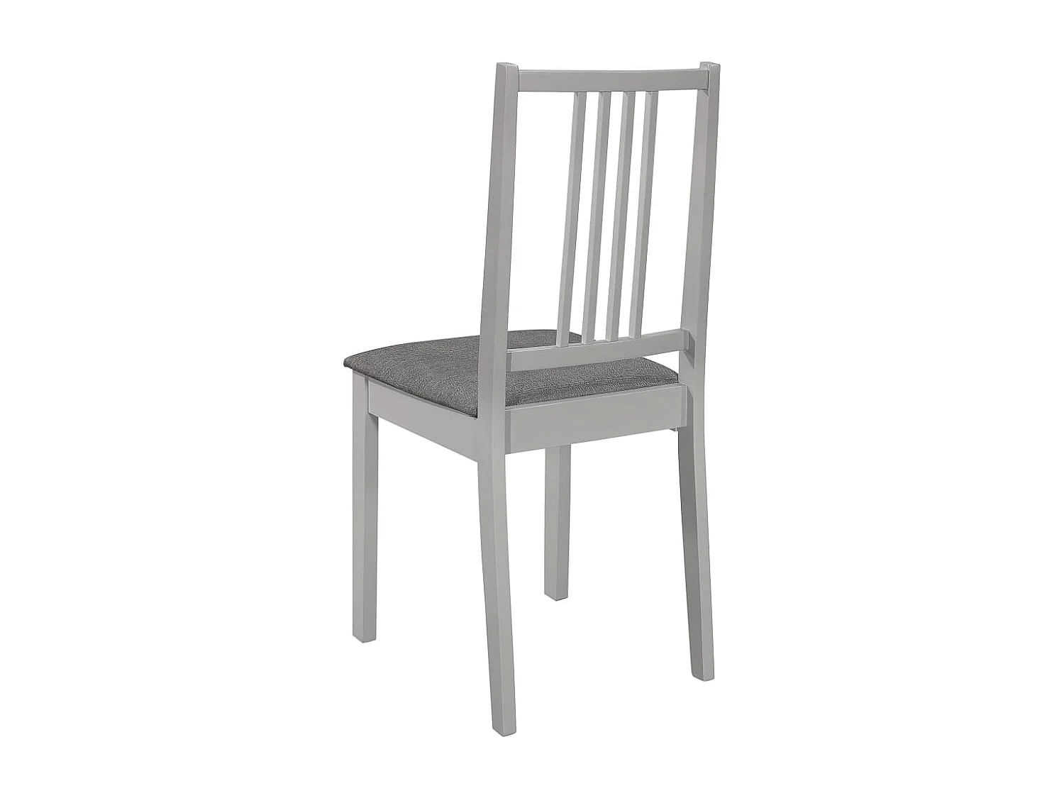 Eetkamerstoelen met kussens 6 st massief hout grijs