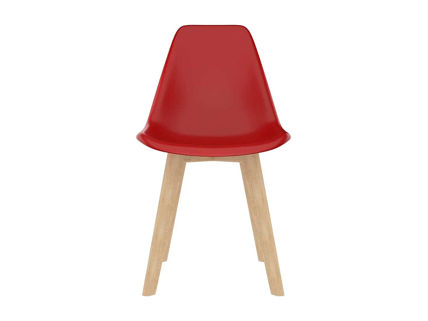 Esszimmerstühle 6 Stk. Rot Kunststoff