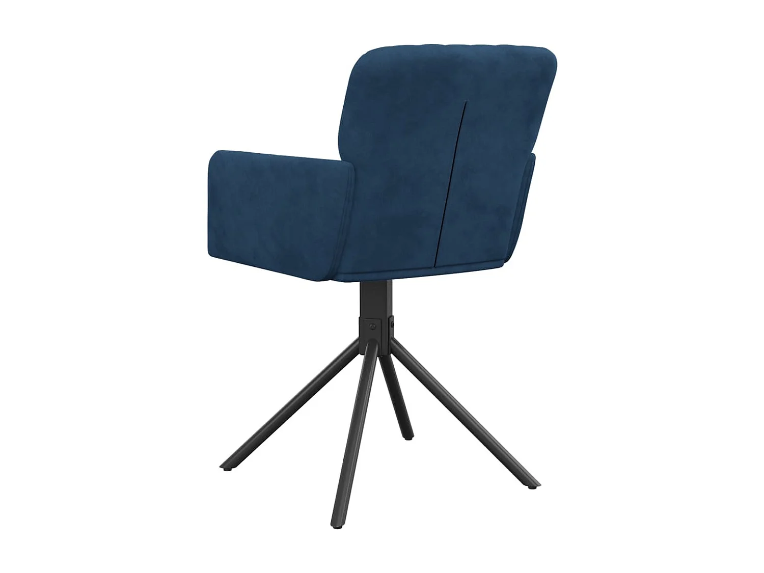 Chaises pivotantes à manger lot de 2 Bleu Velours