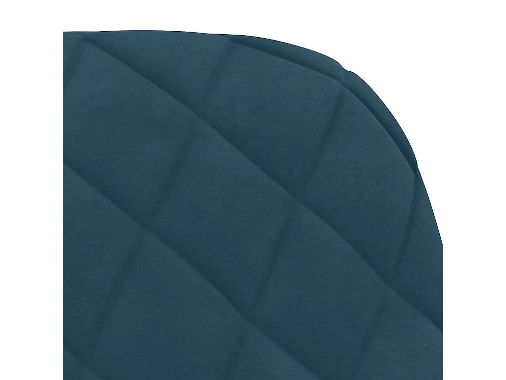 Sedie da Pranzo Girevoli 2 pz Blu in Velluto