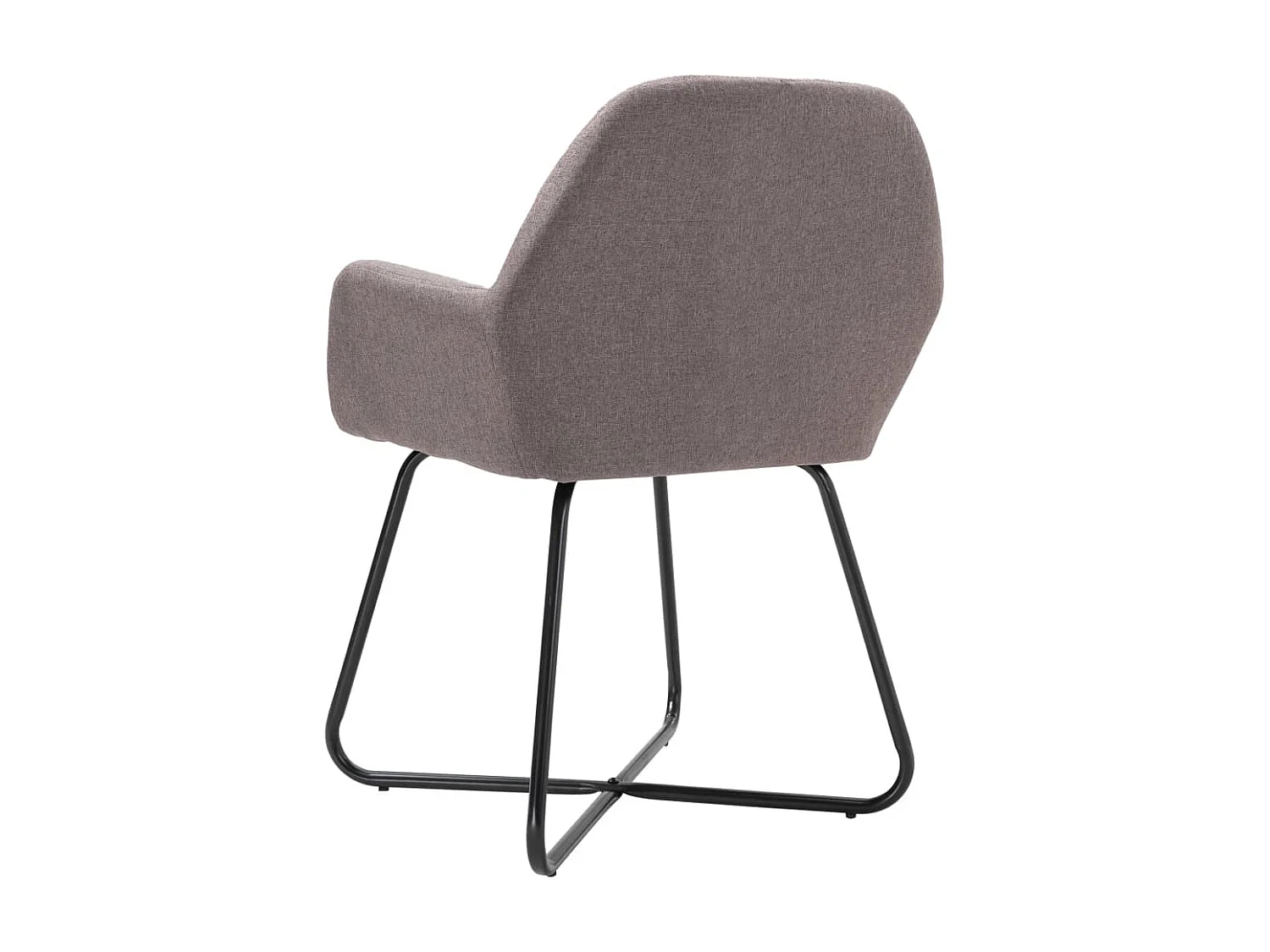 Eetkamerstoelen 6 st stof taupe