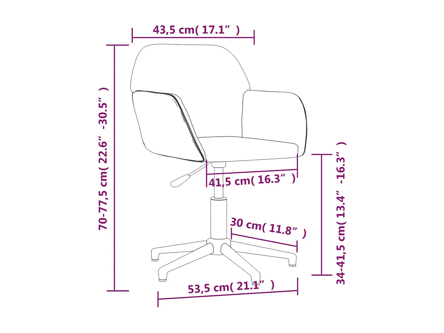 Esszimmerstühle 2 Stk. Drehbar Creme Stoff