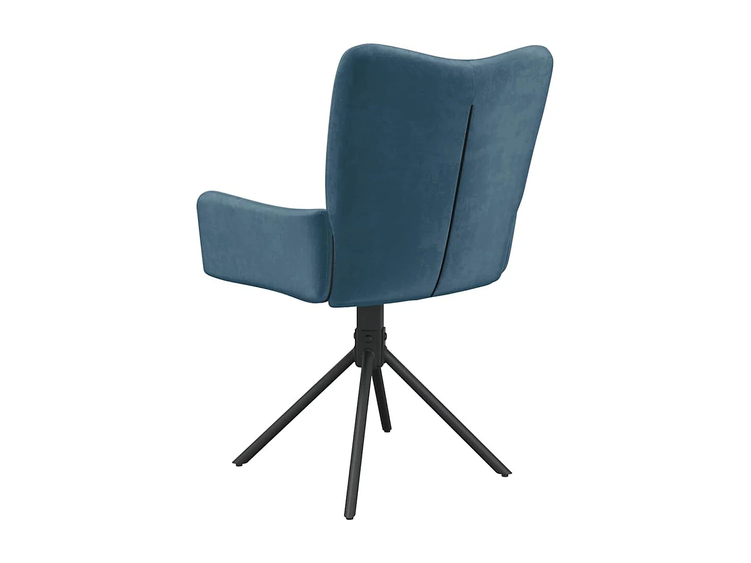 Chaises pivotantes à manger lot de 2 Bleu Velours