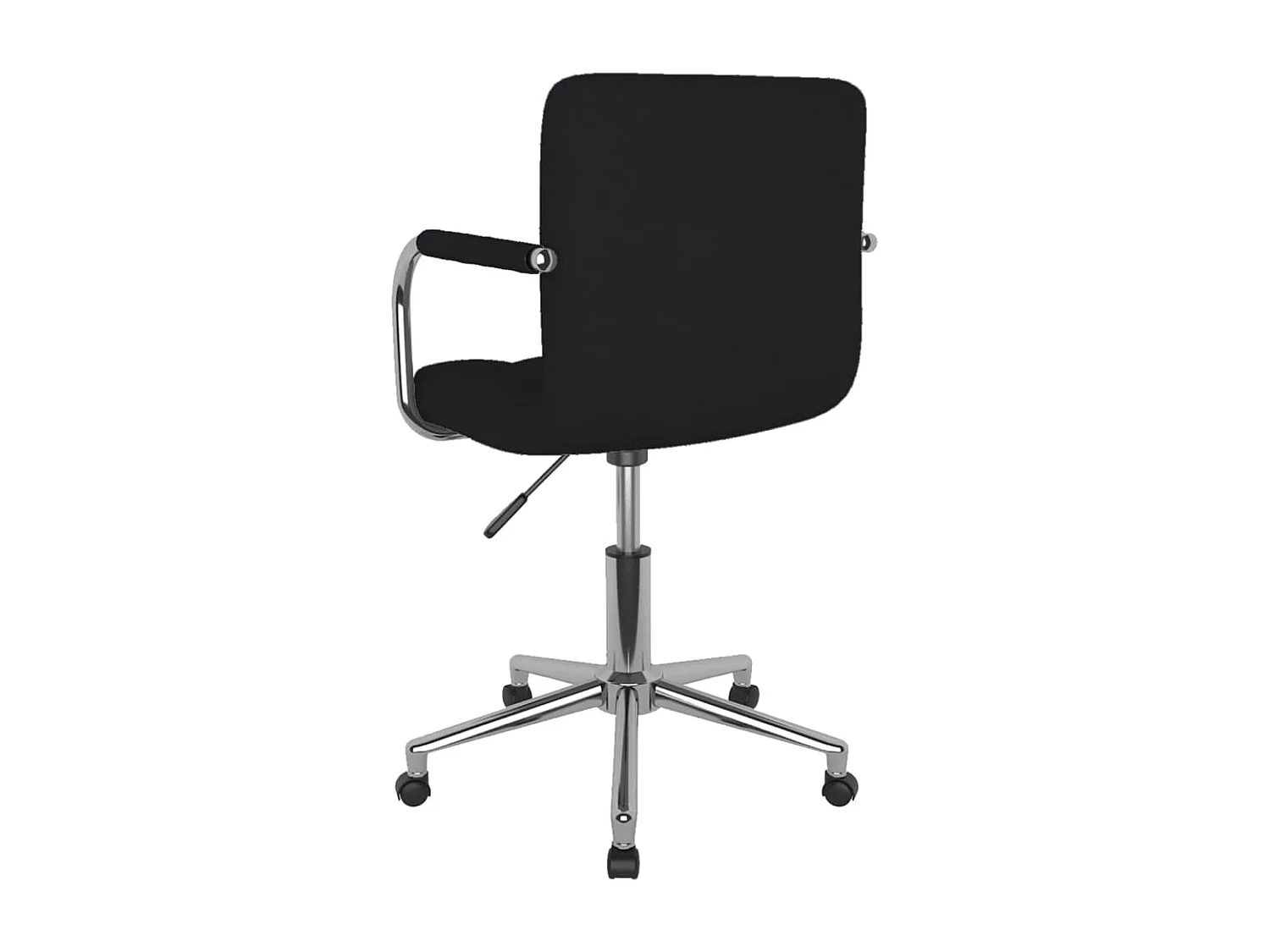 Chaise pivotante de bureau Noir Tissu