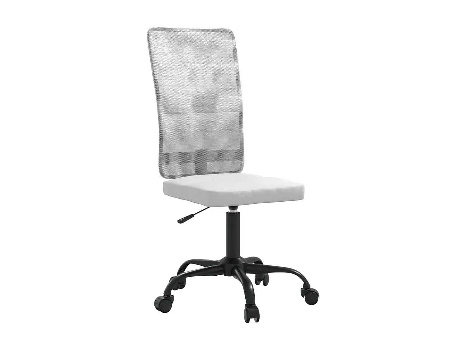 Chaise de bureau réglable en hauteur blanc tissu en maille