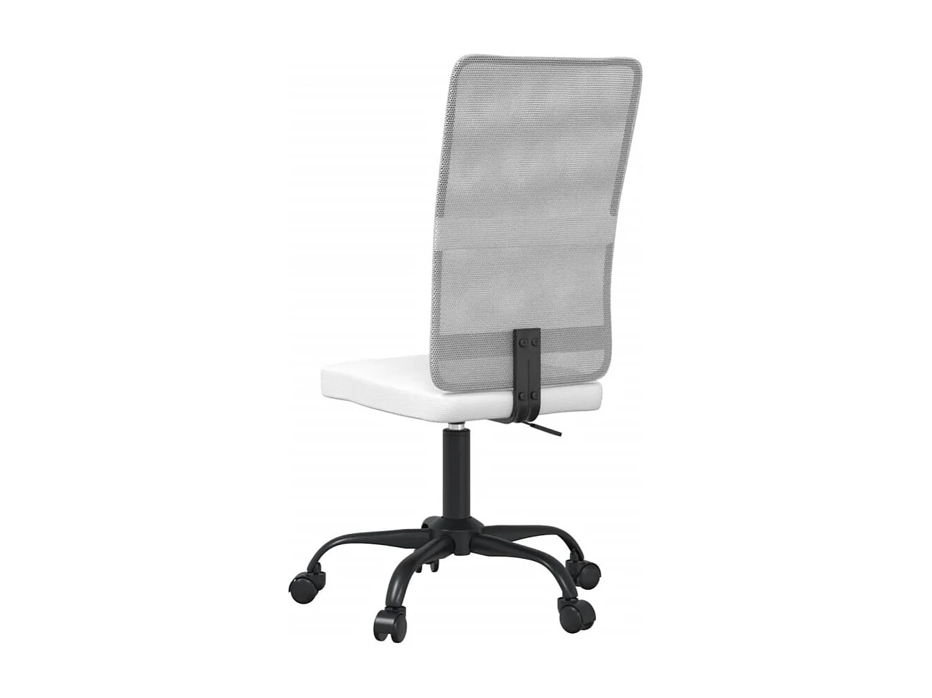 Chaise de bureau réglable en hauteur blanc tissu en maille