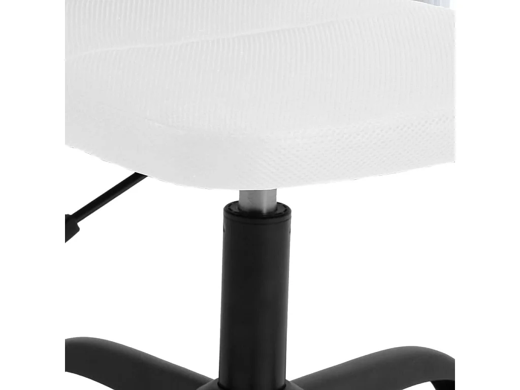 Chaise de bureau réglable en hauteur blanc tissu en maille
