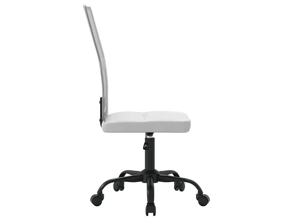 Sedia da Ufficio Altezza Regolabile Bianca in Tessuto a Rete