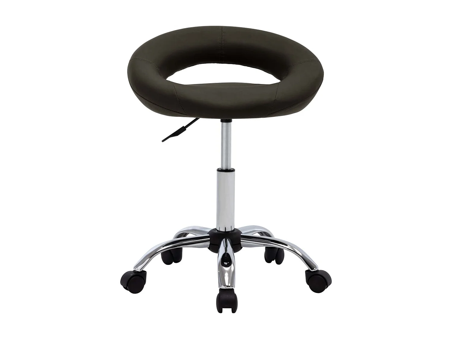 Chaise pivotante de salle à manger Marron Similicuir