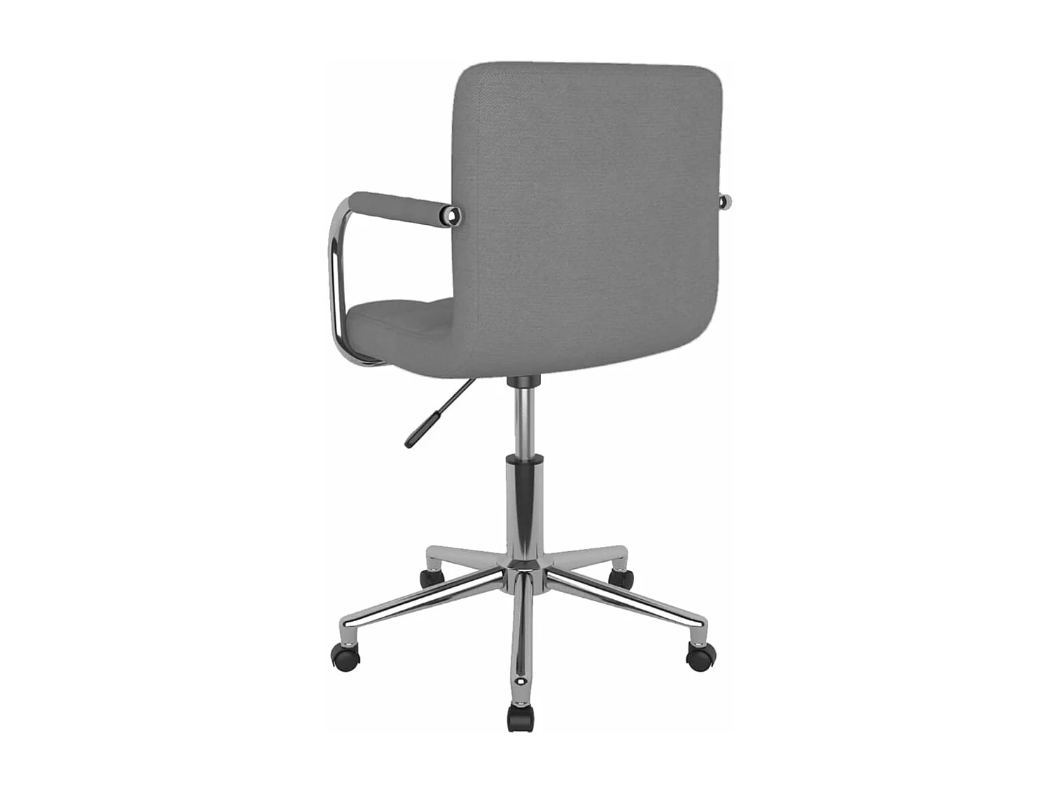 Chaise pivotante de bureau Gris clair Tissu