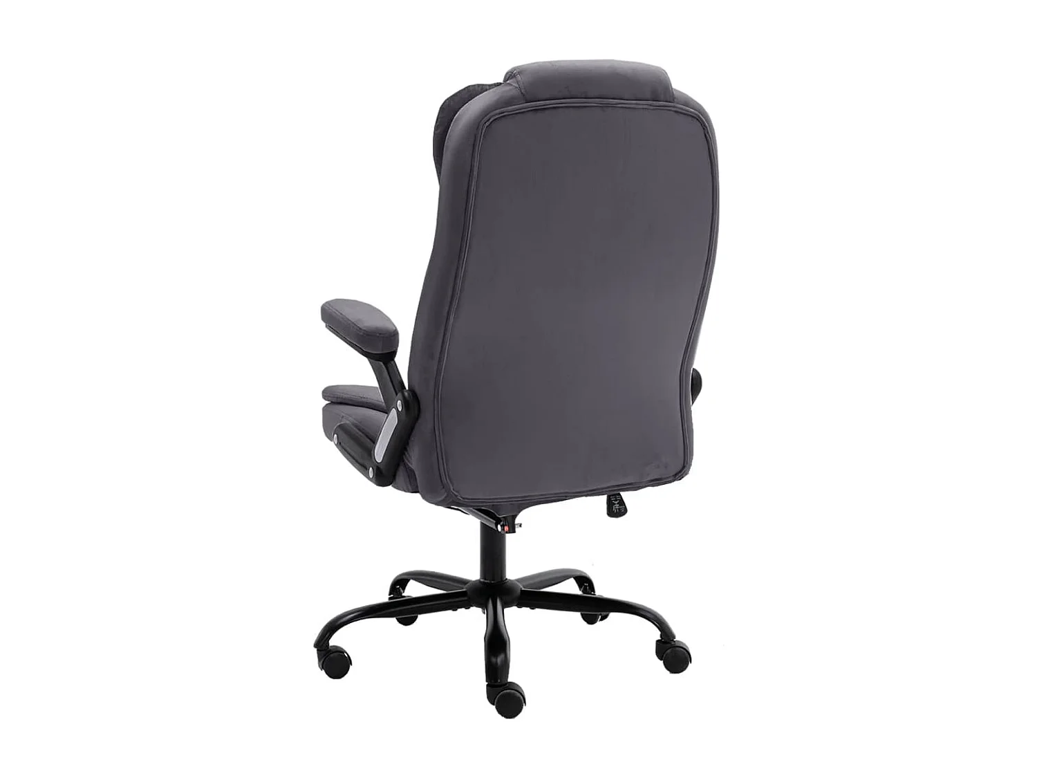 Chaise de bureau Gris foncé Velours