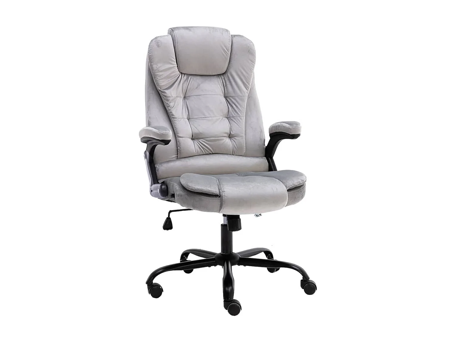 Chaise de bureau Gris clair Velours