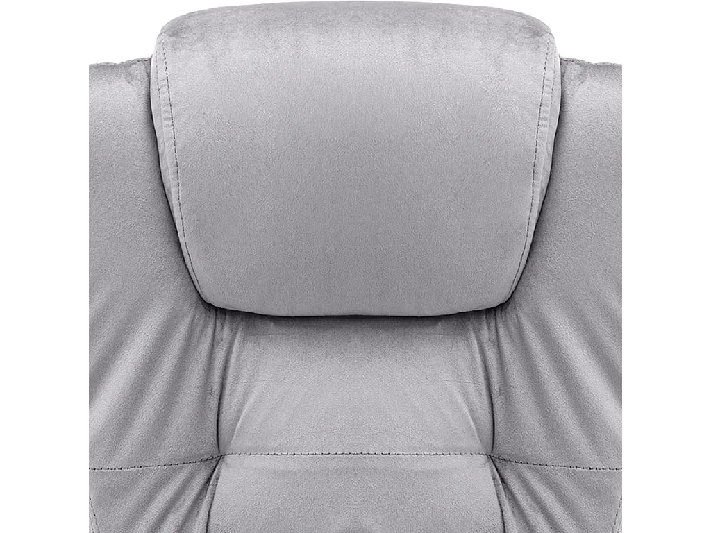 Chaise de bureau Gris clair Velours