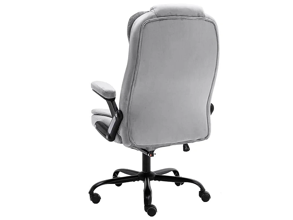 Chaise de bureau Gris clair Velours