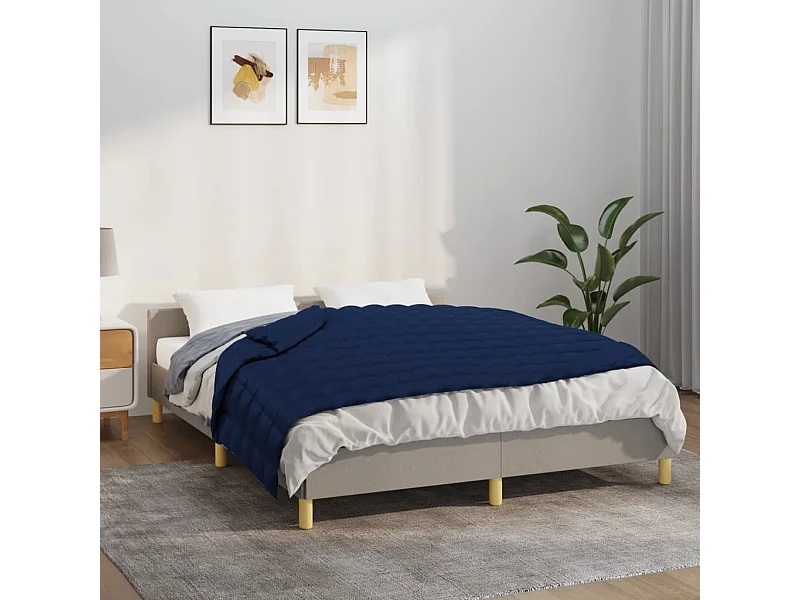 Gewichtsdecke Blau 120x180 cm 9 kg Stoff