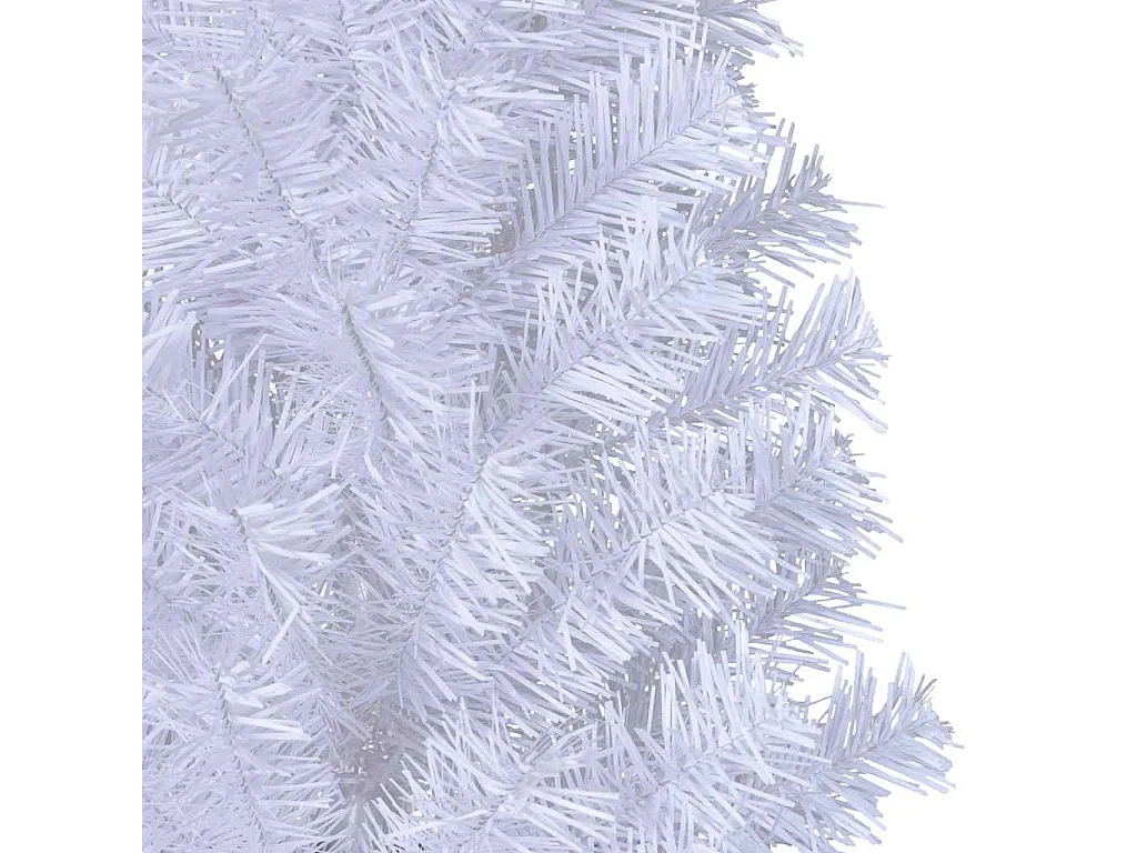 Árvore de Natal artificial com ramos grossos 210 cm PVC branco