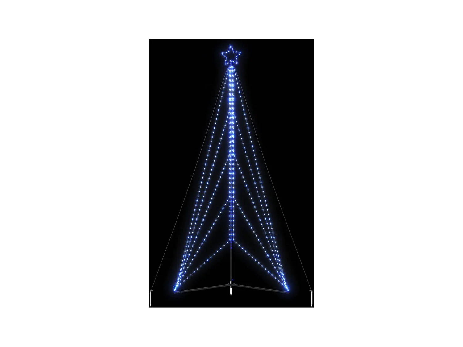 LED Weihnachtsbaum 615 LEDs Blau 404,5 cm