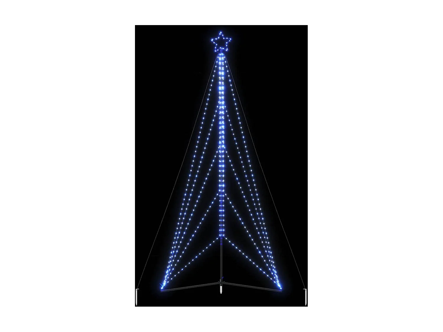 Sapin de Noël à LED 615 LED bleu 404,5 cm