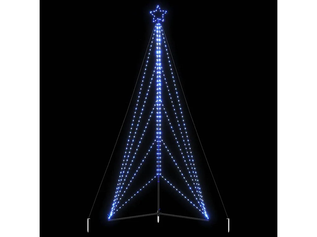 LED-kerstboom 615 LEDs 404,5 cm blauw
