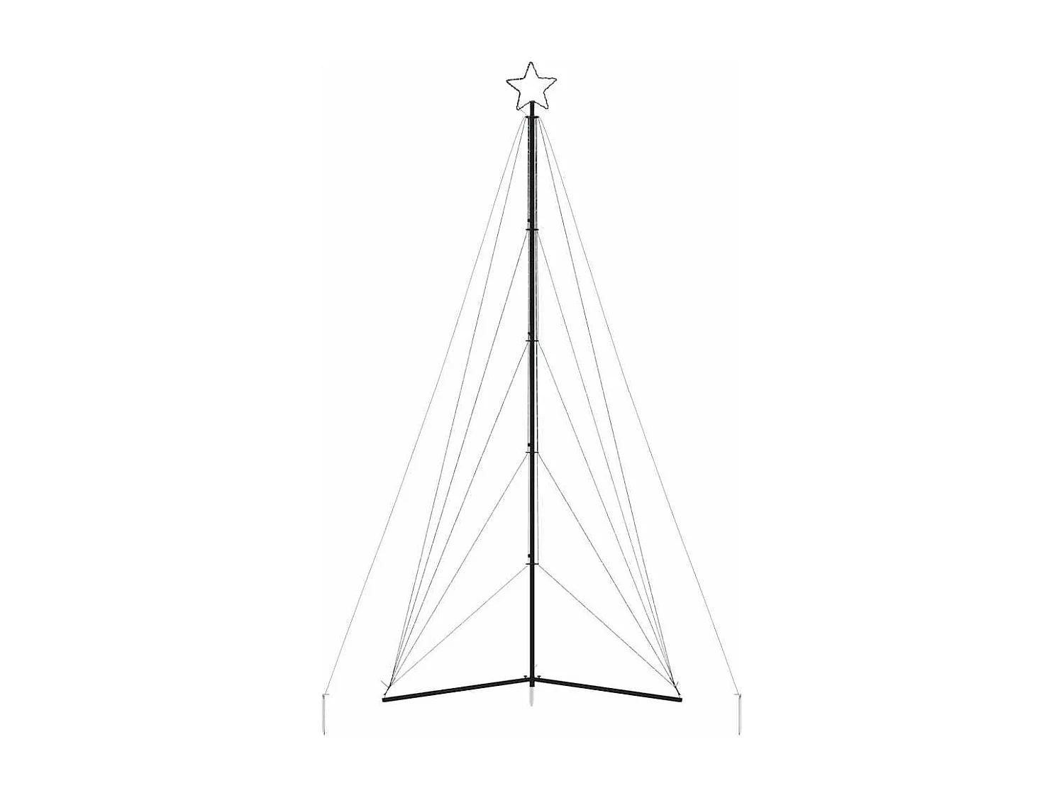 LED-kerstboom 615 LEDs 404,5 cm blauw