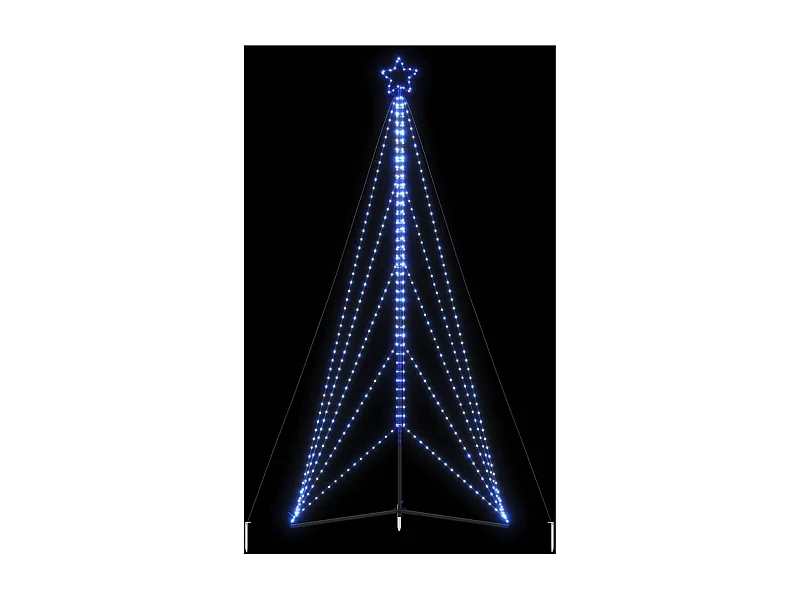 Sapin de Noël à LED 615 LED bleu 404,5 cm
