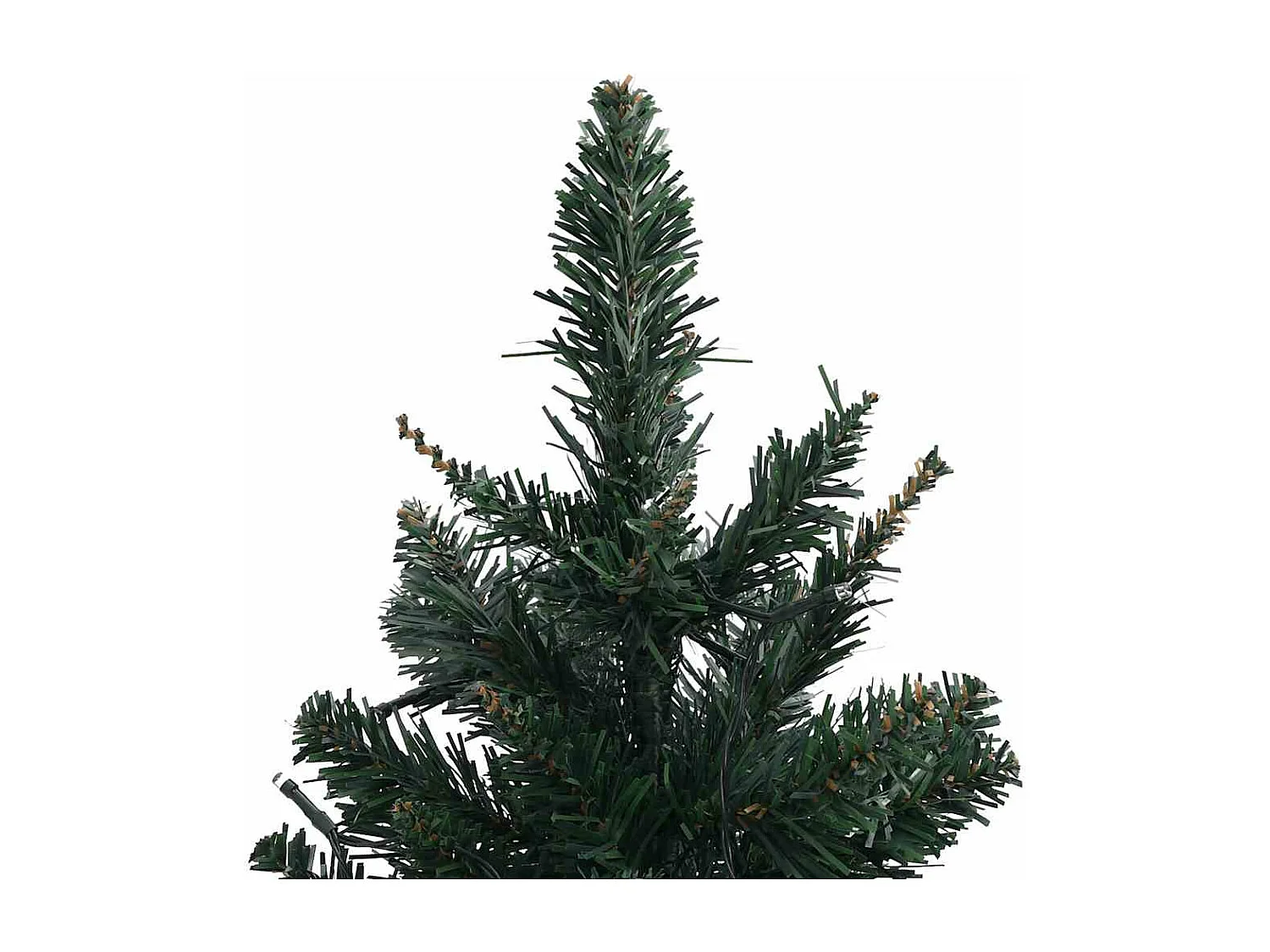 Kunstkerstboom met verlichting en standaard 90 cm PVC groen