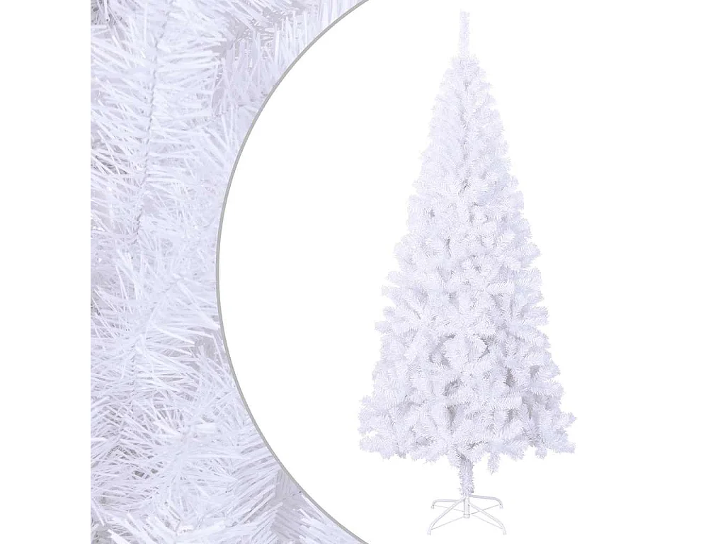 Albero Natale Artificiale con Supporto Acciaio 210 cm 910 Rami
